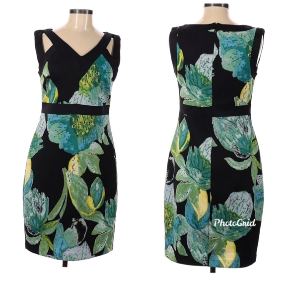 Tropical Midi Dress by Chaya sz 12 - Picture 3 of 15